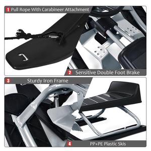 Moto de Nieve Negra 44x20x16 13lbs Ligera Regalo de Navidad - Product Image 4