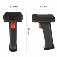Lecteur de codes-barres PDA portable sans fil 2,4 G USB haute performance 1D 2D avec écran 1,77 pouces GT-530 - Meilleures ventes