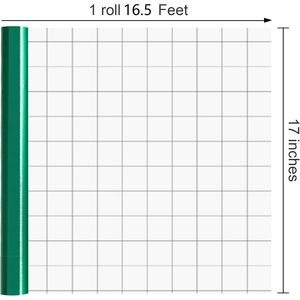 Merture Metallic Dark Green <b>Wrapping</b> <b>Paper</b> Roll 17 In X 16.4 Ft Grid Lines For Gift Packaging - Product Image 3