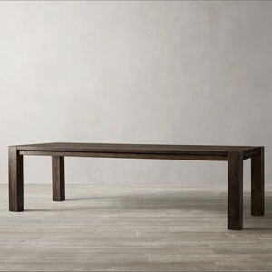 Montecito đau khổ Bàn tay chải RH gỗ sồi trắng bàn ăn thiết lập hình chữ nhật rắn gỗ trang trại phong cách Đồ nội thất cổ điển - Product Image 5