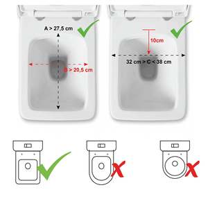 Rialzo per WC Quadrato per Anziani (10 cm), Rialzo per WC Quadrato per Adulti con Coperchio PEPE P30041 - Product Image 4