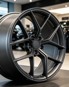 Nouvelle jante en alliage d'aluminium coulé multi-rayons RUNLUN 18/19/20Wide8.0/8.5/9.0/9.5CPD5X114.3/100/108/112/120 Gris Satiné/Noir Brillant - Product Image 5
