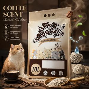 Litière pour chat en bentonite à forte agglomération, faible poussière, sable sanitaire anti-odeur, vente en gros en vrac - Product Image 1