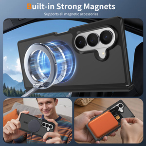 Étui magnétique pliable pour téléphone <span class=keywords><strong>portable</strong></span> Samsung Z Fold 7 8 avec protection de charnière, toucher soyeux, antichoc, coque personnalisée - Product Image 3