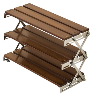 <b>Desktop</b> Storage Rack 3 Tier Foldable Coffee Cup Holder Standing Type Office <b>Organizer</b> Rectangle Shape - Product Image 5