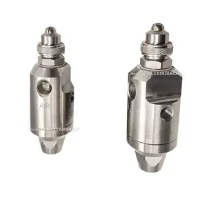 three Fluid Fluid Air Mixing Water 1/4" Quality Impingement Fog Ultrasonic Automatic Atomizer Nozzle