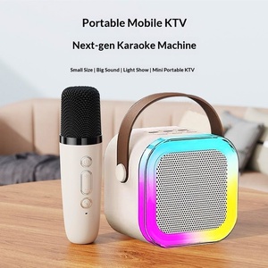 K12 3401 Mini Taşınabilir Karaoke Mikrofonlu Hoparlör, Şarkı Seçimi Özelliğiyle, Plastik Malzemeli, Evde Kullanım İçin - Product Image 2