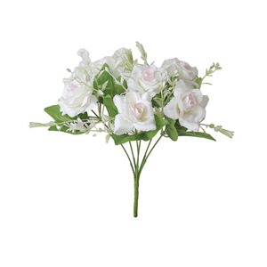 Ramo de Rosas Artificiales al por Mayor, <span class=keywords><strong>6</strong></span> Cabezas, Tamaño Pequeño, para Ramos de Novia - Product Image 6