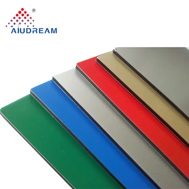 Aludream ACP Panneau composite en plastique aluminium 3mm 4mm Spécifications et couleurs personnalisées pour le revêtement mural et la décoration