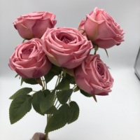 B7008 pas cher Rose fleurs maison mariage décoration fleurs Offre Spéciale Rose 7 têtes soie Rose fleurs artificielles
