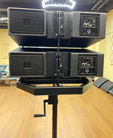 POWAVESOUND PWS208LA Altavoz de Línea Activa Doble de 8 Pulgadas