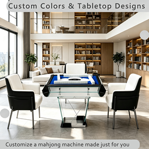 Mesa de Mahjong Automática Moderna de Lujo, Plateada Cromada, Entretenimiento en el Hogar, Color Personalizable JS-BLMJH, Diseño Moderno y Lujoso - Product Image 4