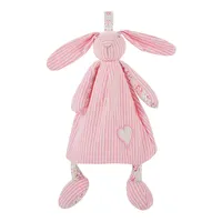 जहाज के लिए तैयार 28cm 100% सूती कपड़े थोक हाथ कठपुतली खिलौना भरवां पशु बनी गुड़िया खरगोश दिलासा खिलौना