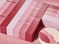 Biodégradable Pliant Plat Carton Emballage Alimentaire Papier Mini Cookie Dessert Gâteau Boîte Avec Diviseurs