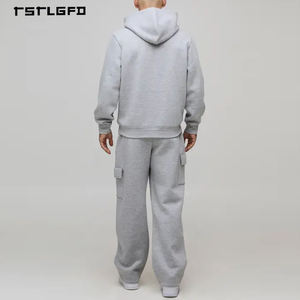 Men'S Fashion Techwear Trousers Autumn Eco Friendly 100% <b>Organic</b> Cotton Moisture Wicking Fabric Elastic Waist Side Pockets - Product Image 4