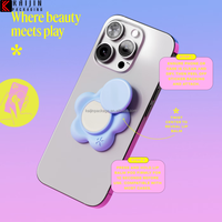 Étui à rouge à lèvres personnalisé en forme de fleur, support de téléphone portable, conteneur cosmétique pour rouge à lèvres, fard à joues, fard à paupières et poudre, baume à lèvres