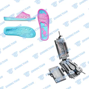 Çin yüksek kaliteli iki renk açık su geçirmez PVC kristal ayakkabı kalıbı plastik ayakkabı yapma makinesi için ayakkabı kalıbı