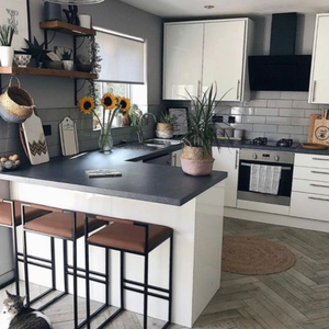 خزانة مطبخ طراز حديث cbmmt خزانة مطبخ علوية ورنيش خزانة مطبخ مخصصة من الخشب الصلب - Product Image 5