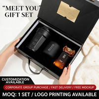 Ensemble cadeau d'entreprise de luxe avec logo personnalisé, coffret cadeau d'affaires haut de gamme pour clients, employés, événements d'entreprise