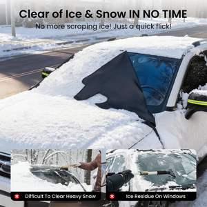 Reevaa-cubierta para parabrisas de coche, protección contra nieve y hielo, magnética, impermeable, de un solo color, estilo americano, para Toyota Faw Jp - Product Image 4