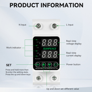 Din Rail 63A 2P 230V thông minh Wifi năng lượng mét thông minh ngắt mạch trên dưới Điện áp bảo vệ quá dòng bảo vệ - Product Image 2