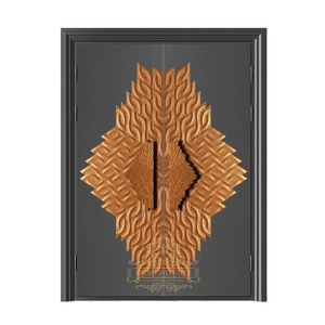 <span class=keywords><strong>Porte</strong></span> blindée anti-incendie de <span class=keywords><strong>style</strong></span> <span class=keywords><strong>ancien</strong></span> Portes de sécurité extérieures modernes en acier galvanisé Portes <span class=keywords><strong>d</strong></span>'<span class=keywords><strong>entrée</strong></span> en aluminium - Product Image 4
