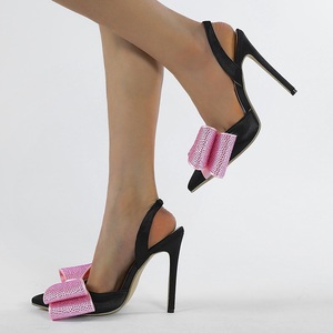 Nuevos Zapatos de Tacón Alto y Punta Fina con Lazo Grande Súper Elegantes para Mujer, Zapatos de Novia - Product Image 4