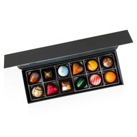 Boîte d'emballage personnalisée pour chocolats et truffes recyclables, boîte cadeau de luxe pour bonbons et friandises, boîte à chocolat