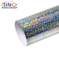 Vinilo de Corte Gráfico Holográfico Láser Arcoíris Cromado SINO