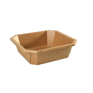 Recipientes Desechables de Papel Kraft Personalizables con Tapas, Aptos para Alimentos, para Ensaladas, Bocadillos, Pizzas, Panes, Comida para Llevar, Galletas y Otros - Product Image 3