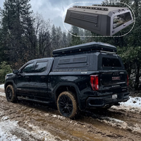 Couverture de benne en alliage d'aluminium pour pick-up 4x4, toit rigide imperméable avec verrouillage pour Ranger F150 Tacoma Hilux
