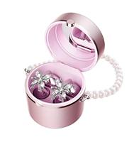 Écouteurs sans fil M197 TWS pour femmes avec affichage numérique, Bluetooth V6.0, miroir de maquillage, autonomie de 5h, écouteurs à clip pour filles