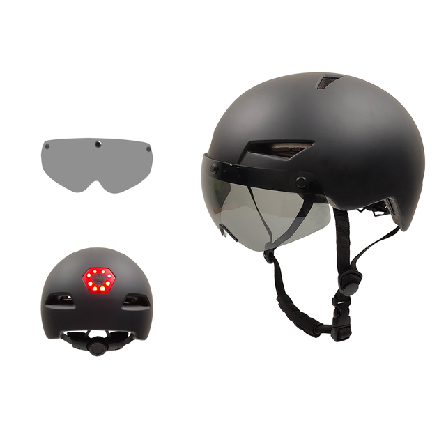 YOLOON Lightweight Bicycle Helmet with Visor New Design Outdoor Sport E-bike Protective Riding Gear for Adults
