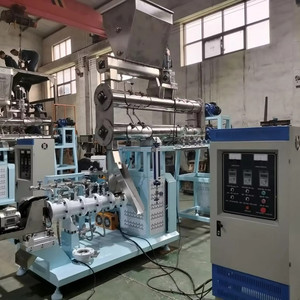 Chuyên nghiệp đôi đơn vít đùn thức ăn vật nuôi Máy làm vật nuôi điều trị dây chuyền sản xuất vật nuôi thực phẩm ướt đùn thực vật - Product Image 5