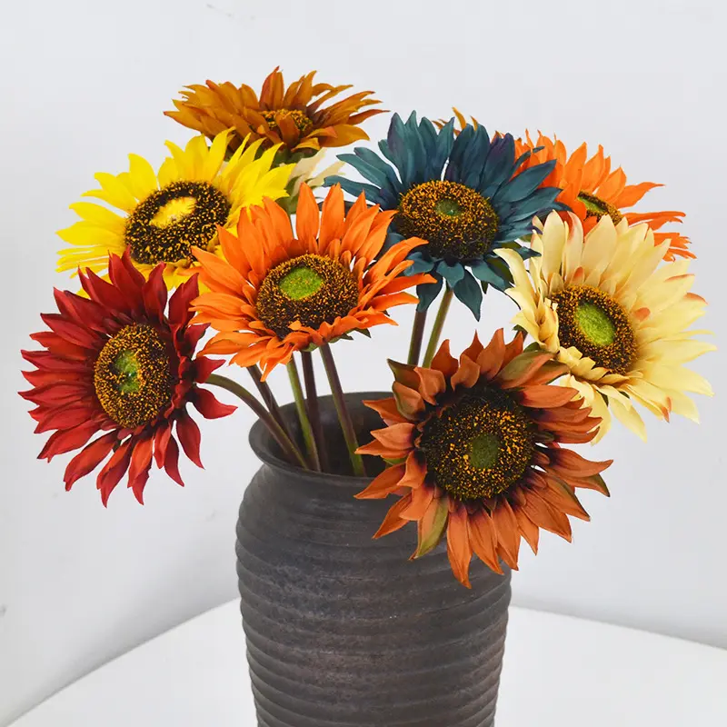 AYOYO OEM Single Sunflower Simulierte Home Decoration Künstliche Blume Sonnenblume