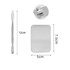 Wholesale Professional Custom Multi-Purpose Makeup and Hair Styling Tools Stainless Steel <b>Eye</b> <b>Shadow</b> Palette Color Mixing Set - Product Image 2