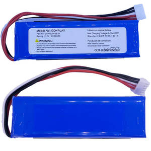 Go Play Batterie Li-ion de remplacement 7.4v 3000mAh pleine capacité Bataryasi pour Harman Kardon Rechargeable GSP1029102 01 Batera - Product Image 1