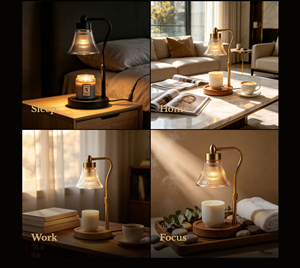 LANJO Nordic Style Electric Candle Warmer <b>Light</b> Safety Flameless Jar Melting Lamp with adjustable <b>pole</b> - Product Image 4