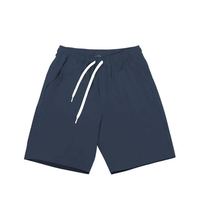 Shorts de course d'été pour hommes en soie glacée, avec cordon de serrage, couleur unie, taille basse, respirants, séchage rapide, pour fitness et sports de plein air