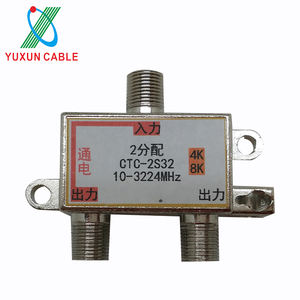 Divisor <span class=keywords><strong>de</strong></span> <span class=keywords><strong>señal</strong></span> <span class=keywords><strong>de</strong></span> <span class=keywords><strong>TV</strong></span> satelital, 4K, 4 vías, 10-3224Mhz, CATV - Product Image 2