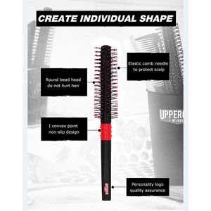 Peigne à roulettes <span class=keywords><strong>pour</strong></span> hommes, salon de coiffure en gros, <span class=keywords><strong>brosse</strong></span> ronde en plastique et nylon, <span class=keywords><strong>brosse</strong></span> à <span class=keywords><strong>cheveux</strong></span> <span class=keywords><strong>bouclés</strong></span>, <span class=keywords><strong>brosse</strong></span> de massage - Product Image 5