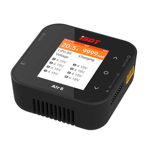 ISDT Air8 500W 20A Lipo Balance Battery Charger Discharger DC 1-8S for Li-po Li-hv Li-fe NiMH Ni-cd Pb with 2 Free Plugs <b>Toys</b> - Product Image 3
