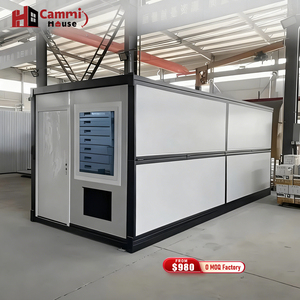 Cammi House Casa <span class=keywords><strong>X</strong></span> Casa móvil plegable Casa contenedor prefabricada de acero de 20 pies Casas pequeñas listas para enviar Centro comercial Talleres al aire libre Campamento - Product Image 1