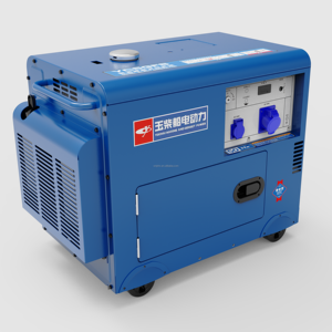 Mijnen en oliebronnen 10KW super stille open frame draagbare dieselgenerator 50Hz ATS optie 1-fase/3-fase kleine unit - Product Image 6