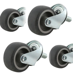 Ruedas giratorias industriales rígidas de 4/5/6 pulgadas, ruedas fijas de caucho sin freno de 8 pulgadas para equipos escolares - Product Image 1