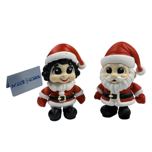 Regalos de Navidad PLA, Adornos de Resina Impresos en 3D, Duendes, Muñecos de Nieve, Ciervos, Decoración de Escritorio, Campana, Sombrero, Articulaciones Móviles, Juguete Decorativo - Product Image 1