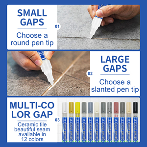 <span class=keywords><strong>Stylo</strong></span> marqueur de joint personnalisé avec logo d'usine <span class=keywords><strong>pour</strong></span> restaurer et renouveler les joints tachés et délavés - Product Image 6