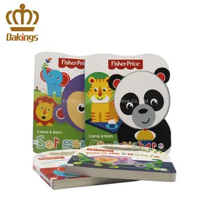 Libro de actividades de libro de tablero para niños con forma de troquelado de impresión OEM a buen precio