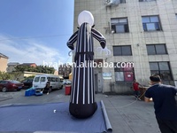 Modèle de ballon géant Crâne Jack Skellington en tissu Oxford 210D résistant au soleil pour événements publicitaires d'Halloween en extérieur