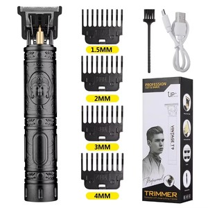 Tondeuse à cheveux vintage T9 de haute qualité, machine professionnelle de coupe de cheveux, tondeuse électrique sans fil pour barbier, ensemble de tondeuses - Product Image 2